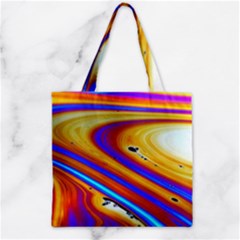 Abstract Architecture Background Zipper Grocery Tote Bag by Wegoenart