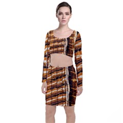 Abstract Architecture Background Top And Skirt Sets by Wegoenart