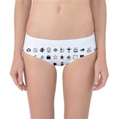 Icons Set Symbols Collection Classic Bikini Bottoms by Wegoenart
