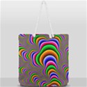 Fractal Background Pattern Color Full Print Rope Handle Tote (Large) View2