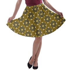 Digital Art Art Artwork Abstract A-line Skater Skirt by Wegoenart