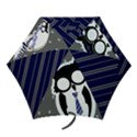 Blue/Gray Folding Umbrella View1