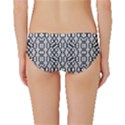 Black And White Intricate Modern Geometric Pattern Classic Bikini Bottoms View2