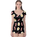 Bacon and Egg Pop Art Pattern Boyleg Leotard  View1