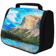 Painting Paintings Mountain Full Print Travel Pouch (big) by Pakrebo