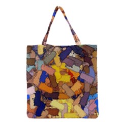 Texture Painting Plot Graffiti Grocery Tote Bag by Pakrebo