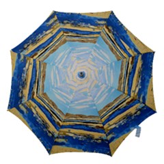 The Landscape Water Blue Painting Hook Handle Umbrellas (small) by Pakrebo