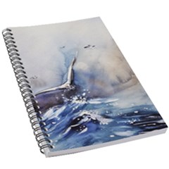 Art Painting Sea Storm Seagull 5 5  X 8 5  Notebook by Pakrebo