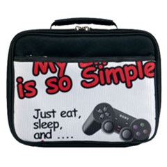 My Life Is Simple Lunch Bag by Ergi2000