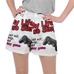 My Life Is Simple Stretch Ripstop Shorts by Ergi2000