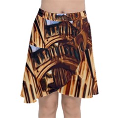 Street Architecture Building Chiffon Wrap Front Skirt by Pakrebo