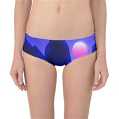 Mountains Dawn Landscape Sky Classic Bikini Bottoms by Pakrebo