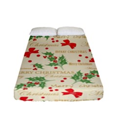 Christmas Paper Scrapbooking Fitted Sheet (full/ Double Size) by Pakrebo