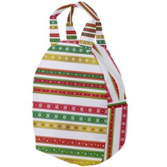 Christmas Ribbons Christmas Gold Travel Backpacks by Pakrebo