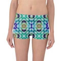 Mosaic Triangle Symmetry Reversible Boyleg Bikini Bottoms by Pakrebo