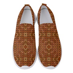 Mosaic Triangle Symmetry Women s Slip On Sneakers by Pakrebo