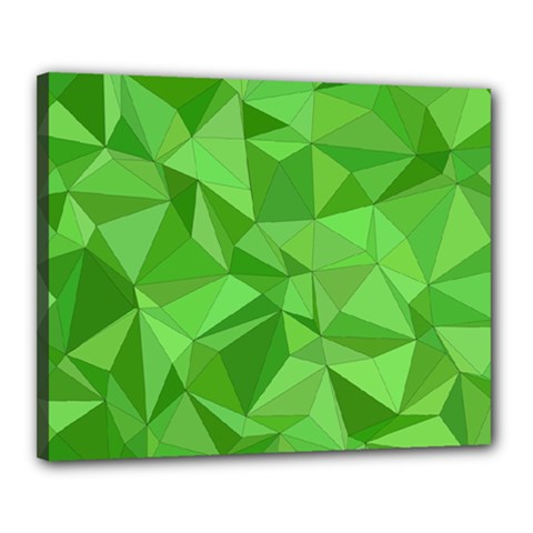 Mosaic Tile Geometrical Abstract Canvas 20  X 16  (stretched) by Pakrebo