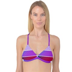 Pattern Banner Set Dot Abstract Reversible Tri Bikini Top by Pakrebo