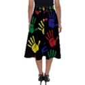 Handprints Hand Print Colourful Perfect Length Midi Skirt View2