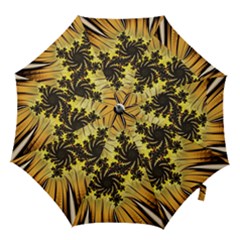 Fractal Art Colorful Pattern Hook Handle Umbrellas (medium) by Pakrebo