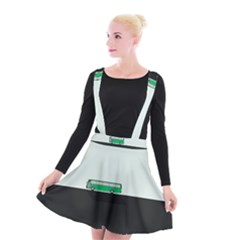 Bus Suspender Skater Skirt by Valentinaart