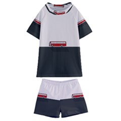 Bus Kids  Swim Tee And Shorts Set by Valentinaart