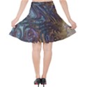 Fractal Art Artwork Globular Velvet High Waist Skirt View2