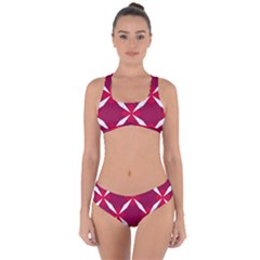 Christmas Background Wallpaper Criss Cross Bikini Set by Pakrebo