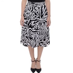 Flames Fire Pattern Digital Art Classic Midi Skirt by Pakrebo