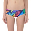 Urban colorful graffiti brick wall industrial scale abstract pattern Classic Bikini Bottoms View1