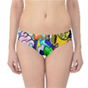 Graffiti abstract with colorful tubes and biology artery theme Hipster Bikini Bottoms View1