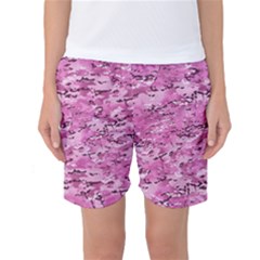 Pink Camouflage Army Military Girl Women s Basketball Shorts by snek