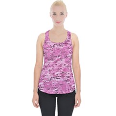 Pink Camouflage Army Military Girl Piece Up Tank Top by snek