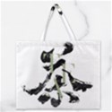 Tea Calligraphy Zipper Large Tote Bag View1