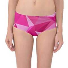 Pattern Halftone Geometric Mid-waist Bikini Bottoms by Pakrebo
