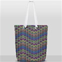 Decorative Ornamental Abstract Wave Full Print Rope Handle Tote (Small) View2