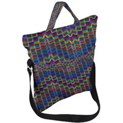 Decorative Ornamental Abstract Wave Fold Over Handle Tote Bag by Mariart
