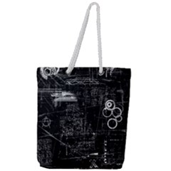 Grunde Full Print Rope Handle Tote (large) by LalaChandra