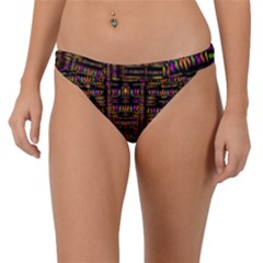 Surrounded By  Ornate  Loved Candle Lights In Starshine Band Bikini Bottom by pepitasart