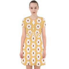 Hexagon Honeycomb Adorable In Chiffon Dress by Mariart