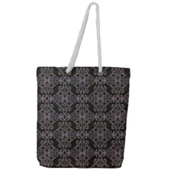 Line Geometry Full Print Rope Handle Tote (large) by Mariart