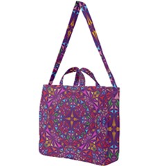 Kaleidoscope Triangle Pattern Square Shoulder Tote Bag by Mariart