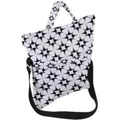 Star Background Fold Over Handle Tote Bag by Mariart