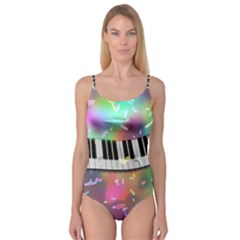 Piano Keys Music Colorful Camisole Leotard  by Mariart