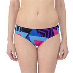 Memphis Pattern Geometric Abstract Hipster Bikini Bottoms by Pakrebo
