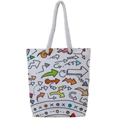 Desktop Pattern Art Graphic Design Full Print Rope Handle Tote (small) by Pakrebo