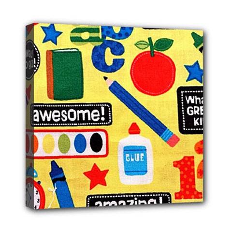 Fabric Cloth Textile Clothing Mini Canvas 8  X 8  (stretched) by Pakrebo