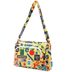 Fabric Cloth Textile Clothing Front Pocket Crossbody Bag by Pakrebo