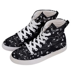 Fabric Cloth Textile Clothing Women s Hi-top Skate Sneakers by Pakrebo