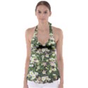 Mosaic Structure Pattern Background Babydoll Tankini Top View1
